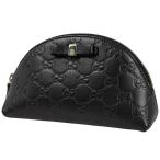  Gucci GUCCI косметичка Guccisima GG рисунок лента sima кожа черный 431409 женский б/у 