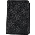  Louis * Vuitton Louis Vuitton футляр для карточек бур nai The -duposhu монограмма Eclipse nowa-ru( черный ) M61696 мужской б/у 