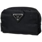  Prada PRADA косметичка Logo plate нейлон Nero ( черный ) 1N0339 женский б/у 
