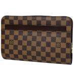  Louis * Vuitton Louis Vuitton солнечный Louis ручная сумочка клатч в наличии Damier Brown N51993 мужской б/у 