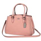  Coach COACH ручная сумочка Rucker заклепка 2WAY кожа розовый 36013 женский б/у 