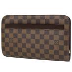  Louis * Vuitton Louis Vuitton солнечный Louis ручная сумочка клатч Damier Brown N51993 мужской б/у 