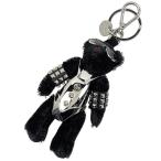 Prada PRADA сумка очарование Bear Trick брелок для ключа metal ткань черный серебряный женский б/у 