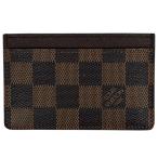  Louis * Vuitton Louis Vuittonporutokarutosa-n тянуть футляр для карточек Damier Brown N61722 женский б/у 