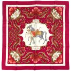 Hermes HERMES Calle 90 Cheval Turc шарф Турция. лошадь шелк розовый многоцветный женский б/у 
