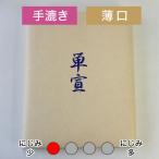 かな用紙 清書用 半切 『単宣 漉込加工紙』 100枚 条幅 書道用紙 書道用品