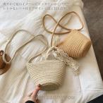 かごバッグ レディース ショルダーバッグ 夏 カゴバッグ ストローバッグ リゾート バッグ クラッチバッグ ファスナー付き カバン 鞄 可愛い