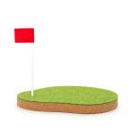 SHIBAFUL Golf Coaster газонная трава сырой настольный Mini зеленый .. предмет класть подарок день рождения День отца подарок симпатичный вечнозеленый 