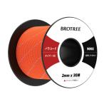 Brotree パラコード 2mm 3芯 反射 30m 細引き テントロープ ガイライン 耐荷重90kg - 反射オレンジ
