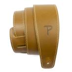 P Perri's Leathers Ltd. ベースボール レザー ギター ストラップ 2.5インチ 色: サンフラワー