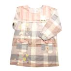 [八木兵] 割烹着 エプロン 背ボタン キッチン 保育士 Y-18947-A