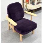  прекрасный товар #FRITZ HANSEN/flitsu* Hansen #FRED/ Fred lounge стул JH97 лиловый ткань 1P диван Северная Европа * Saitama отправка *