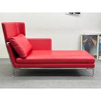 #Vitra/ vi тигр #Suita Chaise Longue/ acid ta кушетка кушетка диван красный красный кожа Mid-century * Saitama отправка *