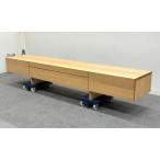. запись мебель Vantage Neo телевизор панель дуб ширина 220cm большой модели телевизор направление ТВ-тумба TV панель натуральный современный / Saitama отправка 