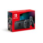 【送料無料】【中古】Nintendo Switch 本体 Joy-Con(L)/(R) グレー(バッテリー持続時間が長くなったモデル)(箱説付き)