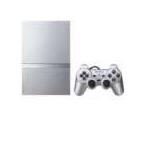 ショッピングPlayStation 【送料無料】【中古】PS2 PlayStation 2 サテン・シルバー (SCPH-77000SS) 本体 プレステ2 コントローラーはホリ製