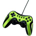 [ бесплатная доставка ][ б/у ]PC ELECOM игра накладка USB подключение аналог палочка установка колебание / полосный .12 кнопка зеленый JC-U2912FGN