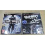 【送料無料】【中古】PS3 輸入版 2本セット「Call of Duty World at War」「Call of Duty Ghosts【ESRBレーティング「M」】」