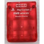 【送料無料】【中古】PS2 プレイステーション2 PlayStation2専用 キラキラメモリーカード8MB レッド ホリ