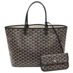 ショッピングゴヤール ゴヤール バッグ GOYARD トートバッグ ポーチ付き サンルイPM ノワール ブラック 定番 スモールサイズ 紙袋付き 新品