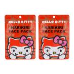 [2個セット]Sanrio サンリオ なりきりフェイスパック ハローキティ だるまちゃん バラの香り １枚 20ｍL [ギフトラッピング対応]