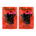 [2個セット]Sanrio サンリオ なりきりフェイスパック ハローキティ 小悪魔 バラの香り １枚 20ｍL [ギフトラッピング対応]