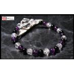 Yahoo! Yahoo!ショッピング(ヤフー ショッピング)厄除け ブレスレット パワーストーン アメジスト 紫水晶 ブラックオニキス