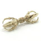 密教法具 五鈷杵 金剛杵 バジュラ Sサイズ 仏具 逸品 極上品 美品 ドルジェ 寺院 お守り 開運グッズ