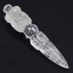 ブルパ 独鈷杵 ガネーシュヒマール産 ヒマラヤ水晶 長さ約135mm 重さ約103g 金剛杭 密教法具 チベット 仏具 天然石 金剛剣
