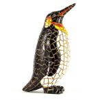 ペンギン B&amp;W　モザイクタイル　インテリアアート置物 モノトーン　スペイン直輸入　バルセロナ　ガウディ　白黒