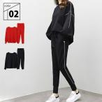 ジャージ セットアップ 上下 セット レッド ブラック M L スポーツウェア 上下セット トレーニングウェア エクササイズ ジョギング