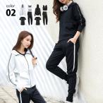 スポーツウェア 4点セット パッドあり ホワイト ブラック M L XL スポーツウェア 上下セット トレーニング エクササイズ ジョギング ランニング