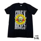 ガンズアンドローゼズ Guns N' Roses バンドTシャツ 80's ロックTシャツ メンズ バックプリント 半袖 バンドロゴ バンドTシャツ ロックファッション かっこいい