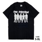 ワン・ダイレクション One Direction ロックTシャツ バンドTシャツ バンドロゴ シルエット バンドTシャツ ロックファッション かっこいい バンT ロックT