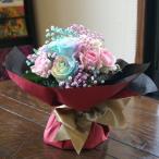 誕生日 結婚記念日 花ギフト 送料無料 レインボーローズの花瓶のいらない花束