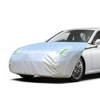LINFEN ボンネットカバー 裏起毛タイプ 車カバー   一般車用-PT-Lサイズ  厚地でしっかりし フロント 防炎 ボンネットカバー ヘッドライト劣化対策