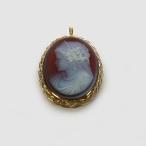 K18イエローゴールドメノウカメオ...