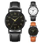 【6ヶ月保証】紳士　高腕時計　メンズ レディース 強化ガラス アナログ  クォーツ時計　ビジネス　カジュアル　シンプル  腕時計　風格　高品質 Bsn-H-C