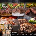 ハンバーグ ギフト 冷凍 格之進ハンバーグ バラエティセット5個入り（各1個）お取り寄せ 国産牛 白金豚 無添加