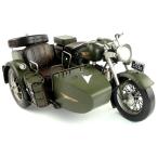 Changjiang    バイク インテリアオブジェ アンティーク 置物 ブリキ製 クラシックカー バス レトロ (全て手作り)