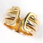 Cartier カルティエ 2C リング C2 750 K18 スリーカラー #48 約8号 指輪