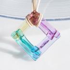 彩重ねガラス『いろがさね【桜パステル】』ネックレス【大きさ選べます】【紐の色選べます】【受注制作】≪送料無料≫