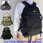 XLARGE エクストララージ リュック TACTICAL BACKPACK 大容量 シンプル メンズ 中学 高校 学生 通学 黒 101221053004