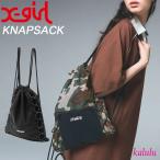 エックスガール ナップサック X-girl KNAPSACK リュック 軽量 巾着 バッグ レディース ブラック カモ 105252053009