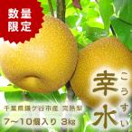 千葉県　鎌ケ谷 梨　かまたんのふるさと梨 完熟梨 幸水 3kg（7〜10個）