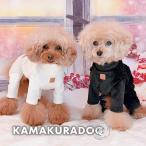 コーデュロイ×ボアつなぎ　犬の服