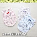 レーシーフラワータンクトップ　犬の服