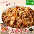 大盛牛丼の具 牛丼 冷凍 日東ベスト 30食(1食あたり150g) つゆだく 牛めし レンジ対応 牛丼の素DX切替品