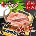 いか塩辛 4パック イカ 珍味 おつま