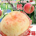 予約 桃 ギフト フルーツ 福島 桃 白桃系多種 特秀品 1.8kg（6〜7玉入）を2箱 まとめ買い 8月下旬発送分